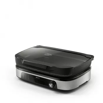 Piastra grill elettrica Philips HD6212/90 2400 W, grill a 2 zone a libera installazione, superficie in alluminio 1250 cm², max 220 °C