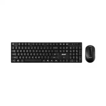 Acer GP.ACC11.03M tastiera con mouse, home office, USB, nero, grigio