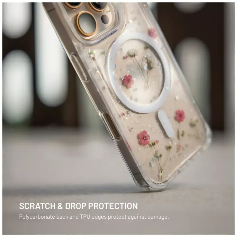 Cover posteriore FIXED MagBloom per Apple iPhone 17 Pro — TPU, Blush Plum