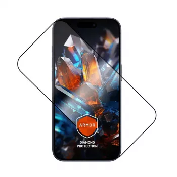 Pellicola protettiva display FIXED per Apple iPhone 17 Pro — vetro temperato, nero, design Armor, applicatore anti-polvere, strato AR