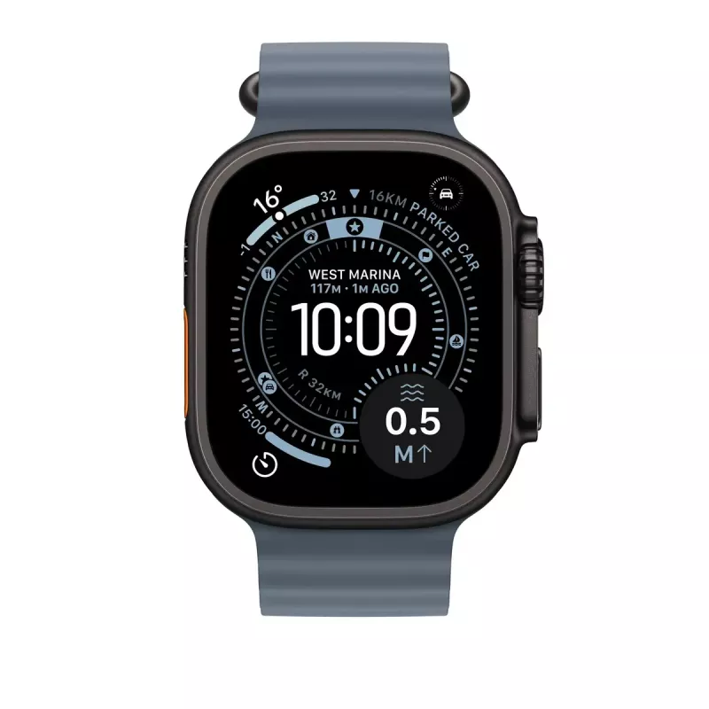 APPLE 49mm Anchor blue Ocean Band – finitura titanio nero