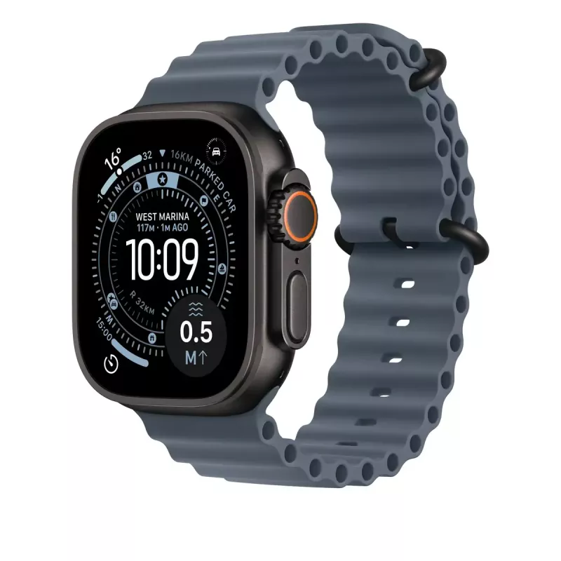 APPLE 49mm Anchor blue Ocean Band – finitura titanio nero