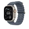 Cinturino Apple Natural Titanium Finish MGCC4ZM/A blu fluoroelastomero 49 mm