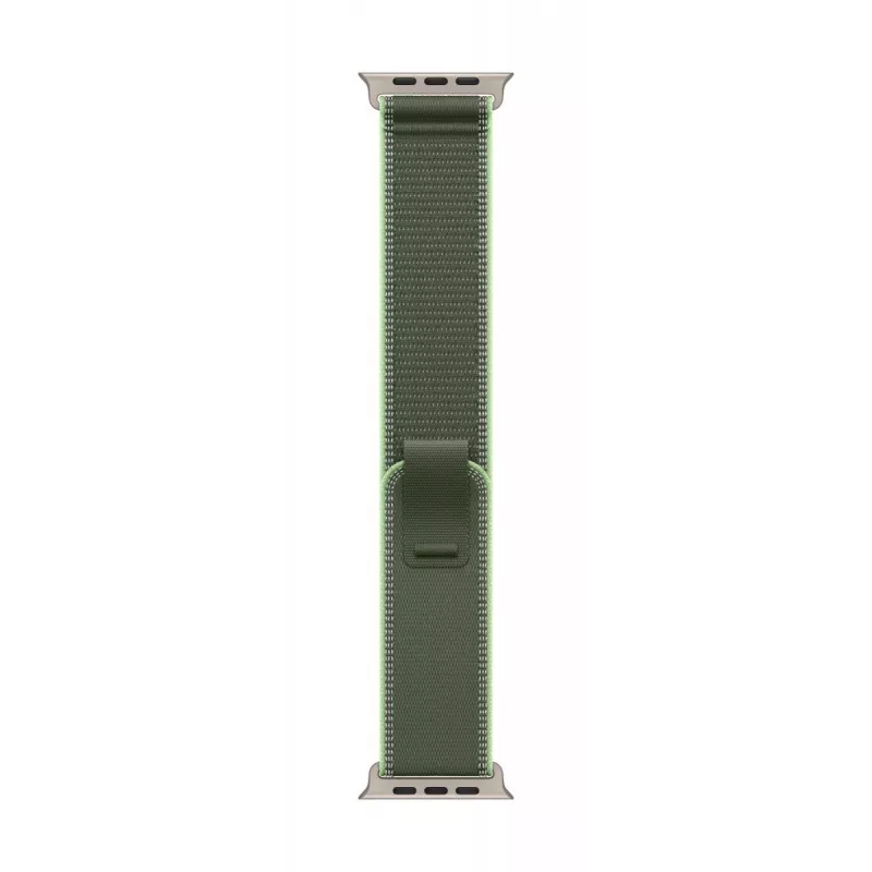 APPLE 49mm Trail Loop verde/neon – S/M – finitura titanio naturale