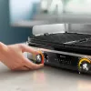 Piastra grill elettrica Philips HD6222/90 2400 W nero acciaio inox