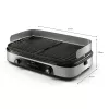 Piastra grill elettrica Philips HD6222/90 2400 W nero acciaio inox