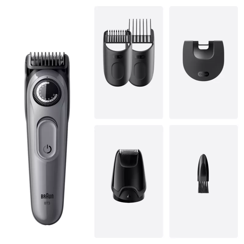 Braun BeardTrimmer 3 80789789 tagliabarba AC/batteria 20 2 cm nero