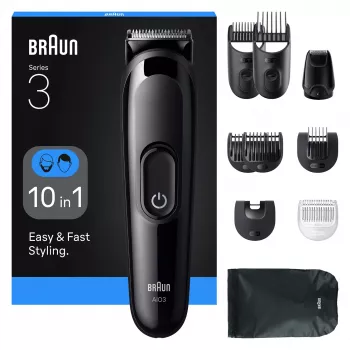 Braun AIO3560 taglia capelli/trimmer nero 14 nickel-metallo idruro (NiMH)