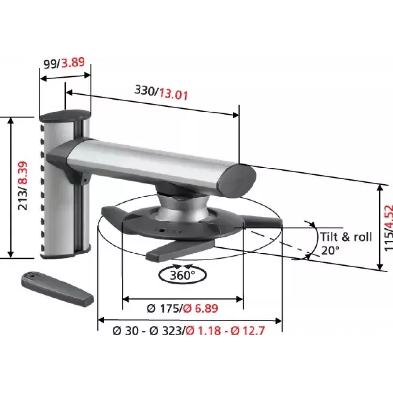 Vogel's EPW 6565 – Supporto a parete per proiettore