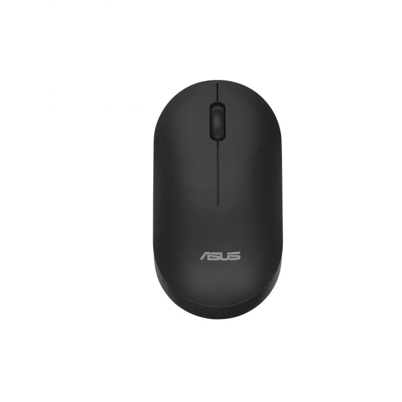 Set tastiera e mouse wireless ASUS CW100 — layout US, nero, tastiera QWERTY full-size, mouse 1600 DPI