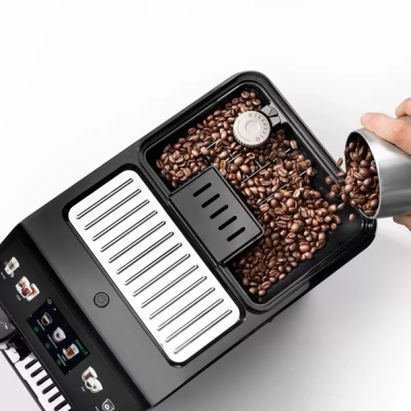 Macchina per espresso De’Longhi Eletta Explore – automatica, serbatoio acqua 1,8 litri, contenitore chicchi 300 g, 19 bar, display TFT touch
