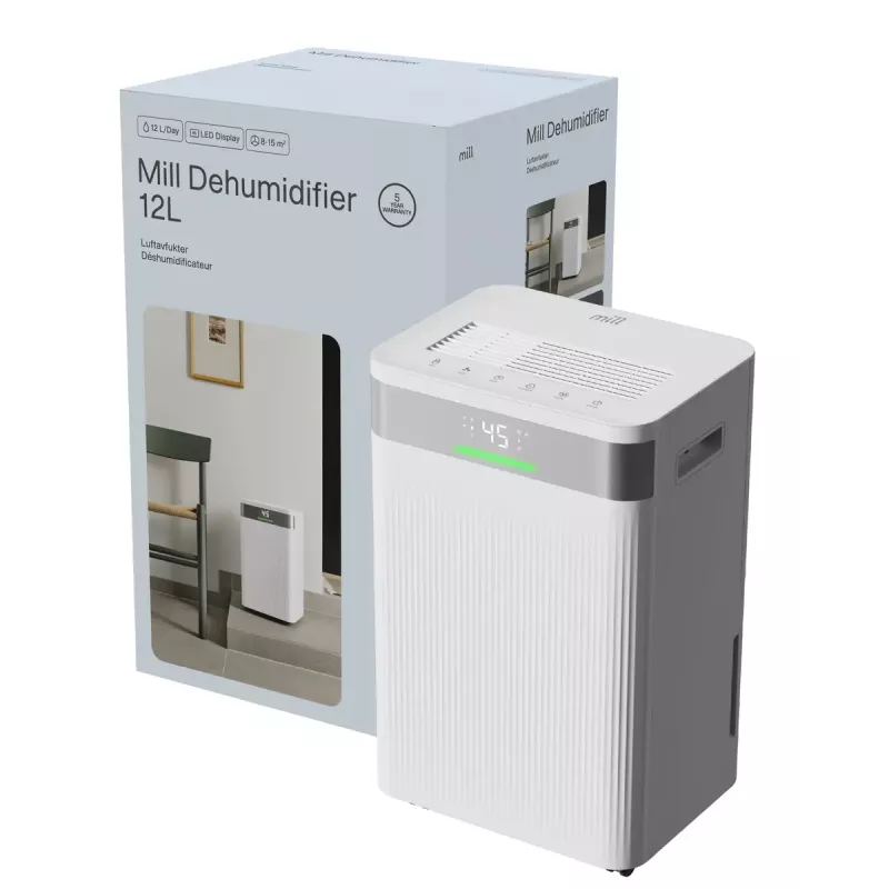 Deumidificatore Mill MDH12 200W per ambienti fino a 15 m²
