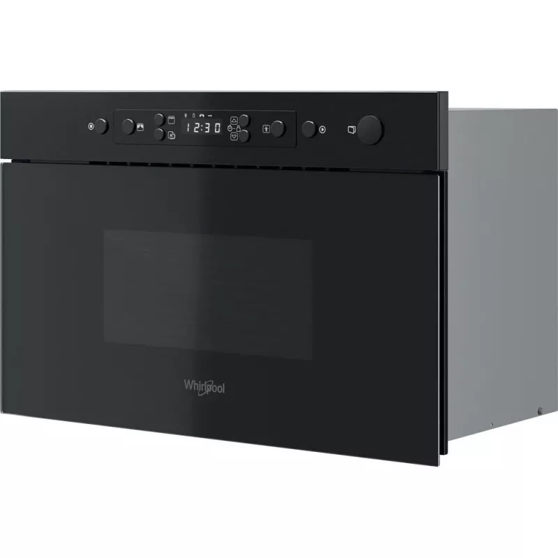 Microonde da incasso Whirlpool MBNA920B, grill, 750 W, 22 L, nero, porta push
