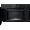 Microonde da incasso Whirlpool MBNA920B, grill, 750 W, 22 L, nero, porta push
