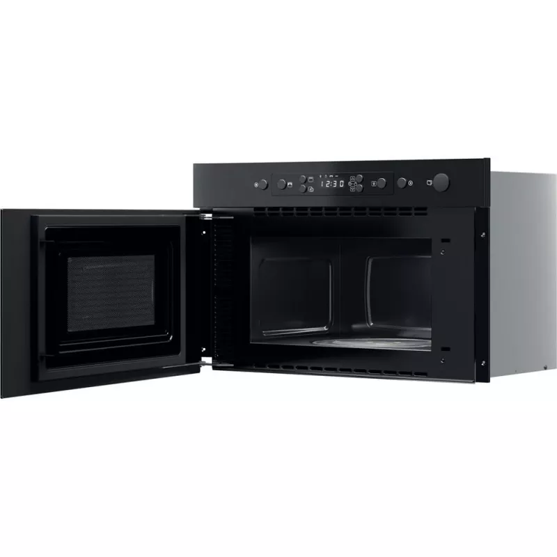 Microonde da incasso Whirlpool MBNA920B, grill, 750 W, 22 L, nero, porta push