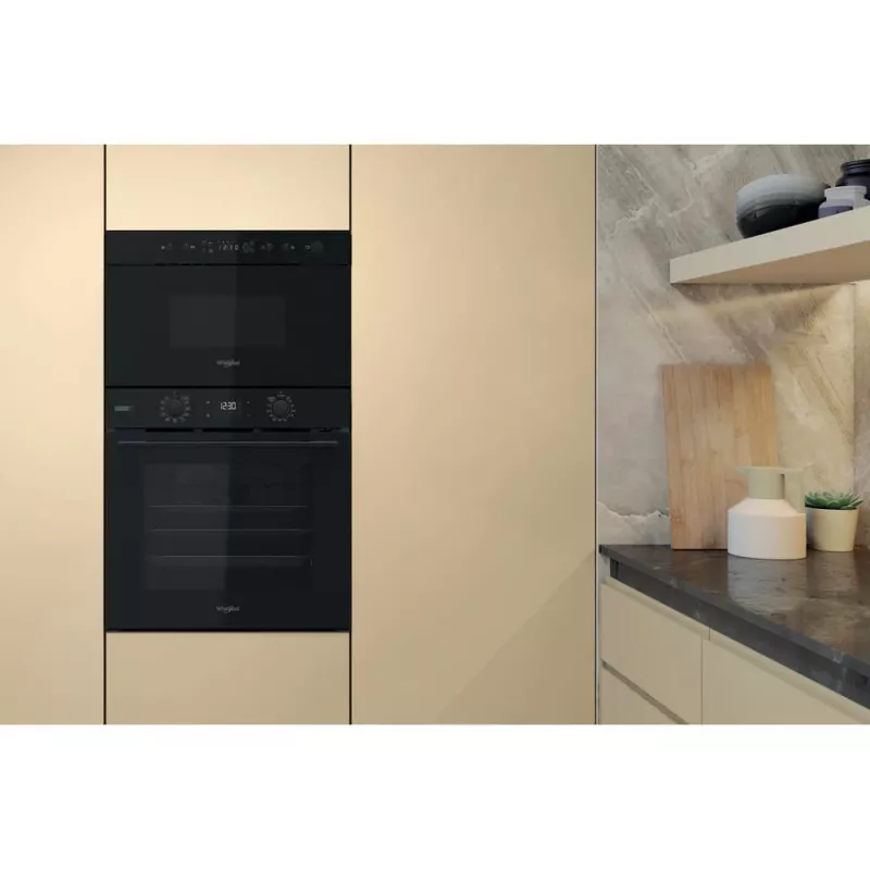 Microonde da incasso Whirlpool MBNA920B, grill, 750 W, 22 L, nero, porta push