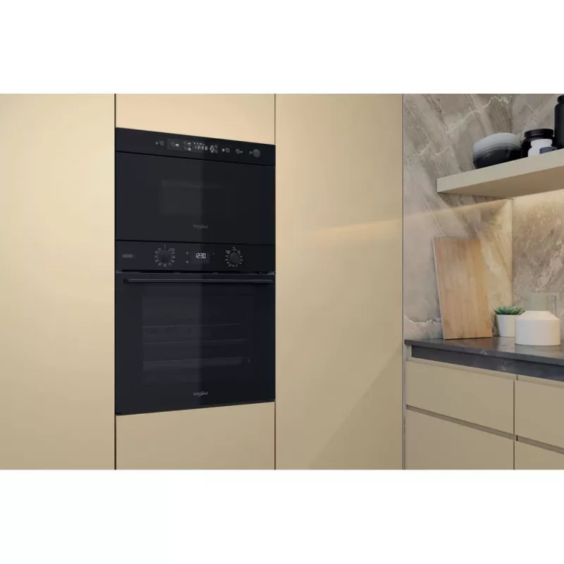 Microonde da incasso Whirlpool MBNA920B, grill, 750 W, 22 L, nero, porta push