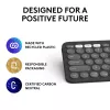 Tastiera Logitech Pebble Keys 2 K380s universale RF wireless + Bluetooth QWERTY US International grafite