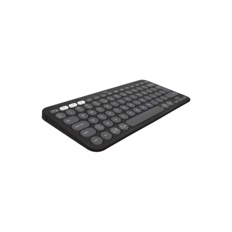 Tastiera Logitech Pebble Keys 2 K380s universale RF wireless + Bluetooth QWERTY US International grafite