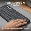 Tastiera Logitech Pebble Keys 2 K380s universale RF wireless + Bluetooth QWERTY US International grafite