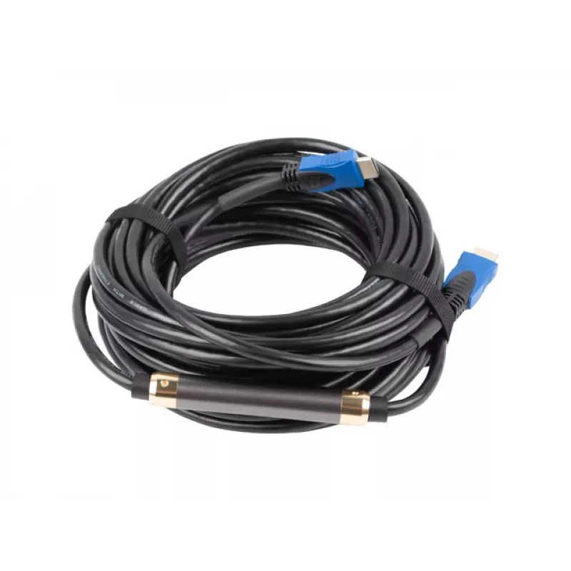 Cavo HDMI LANBERG CA-HDMI-20CU-0200-BK — 20 m, HDMI 2.0, 18 Gbit/s, 4K (2160p), 144 Hz, ARC, Ethernet, placcato oro
