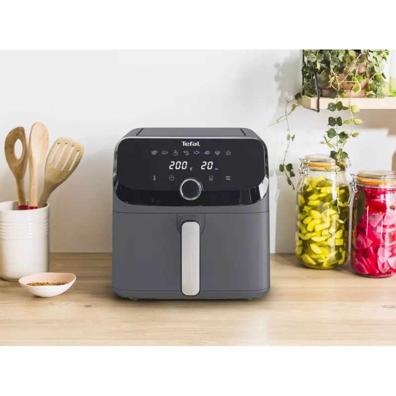 Friggitrice Tefal Easy Fry Mega EY855BE0 singola 7,5 l a sé stante 2020 W friggitrice ad aria grigio