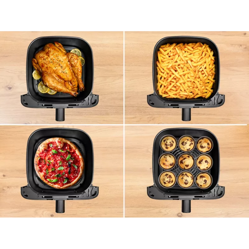 Friggitrice Tefal Easy Fry Mega EY855BE0 singola 7,5 l a sé stante 2020 W friggitrice ad aria grigio