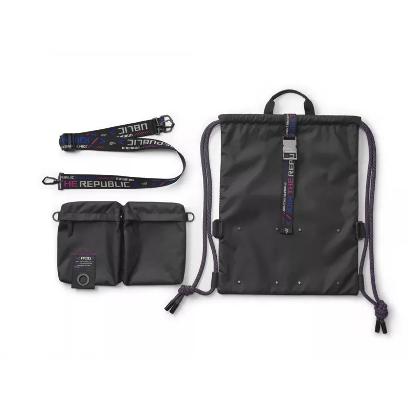 Zaino ASUS BD3700 ROG SLASH borsa multifunzione con coulisse nero 810g
