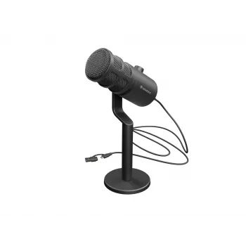 Microfono per PC con filo GENESIS Radium 350D – USB Type-A/Type-C, sensibilità -48 dB, 16–14.000 Hz, cavo 2,5 m, nero