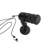 Microfono per PC con filo GENESIS Radium 350D – USB Type-A/Type-C, sensibilità -48 dB, 16–14.000 Hz, cavo 2,5 m, nero