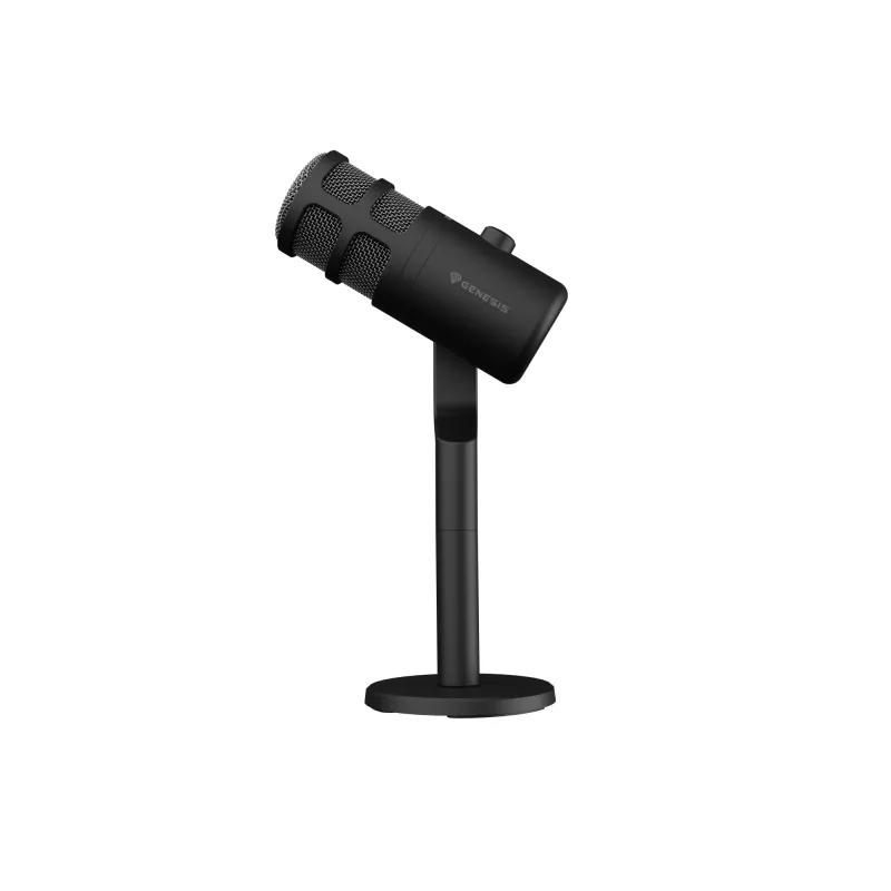Microfono per PC con filo GENESIS Radium 350D – USB Type-A/Type-C, sensibilità -48 dB, 16–14.000 Hz, cavo 2,5 m, nero