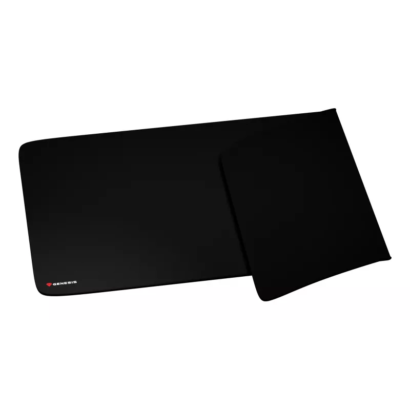 GENESIS Carbon 500 Hyper Logo, nero, monocromatico, tessuto, gomma, tappetino per mouse gaming