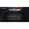 GENESIS Carbon 500 Hyper Logo, nero, monocromatico, tessuto, gomma, tappetino per mouse gaming