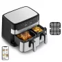 Friggitrice Tefal Dual Easy Fry & Grill EY905D doppia 8,3 L a sé stante 2700 W friggitrice ad aria acciaio inox