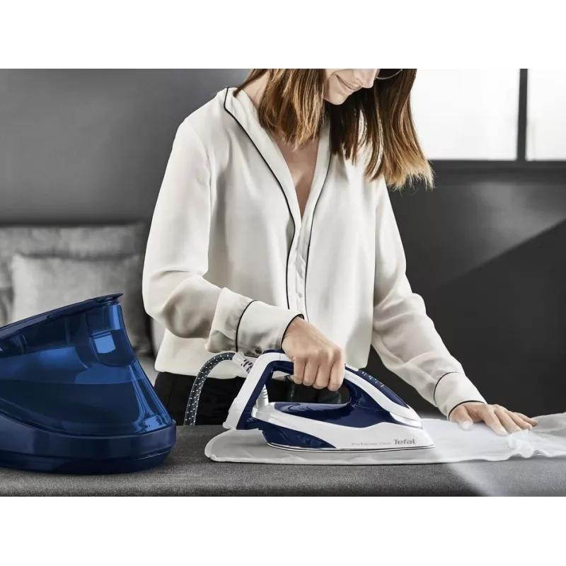 Ferro da stiro Tefal Pro Express Vision GV9812 3000 W 1,1 L suola Durilium AirGlide Autoclean blu, bianco