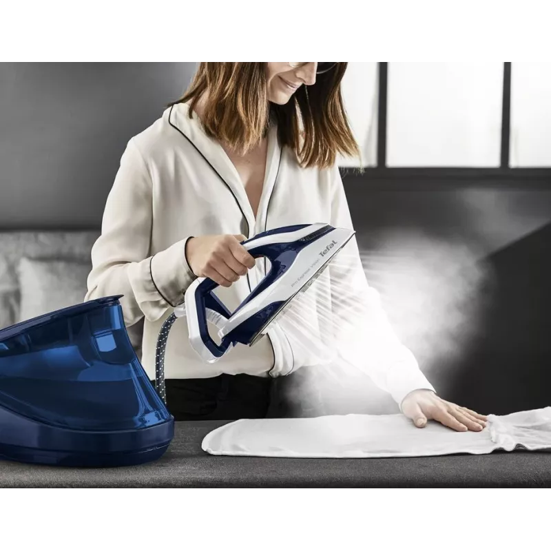 Ferro da stiro Tefal Pro Express Vision GV9812 3000 W 1,1 L suola Durilium AirGlide Autoclean blu, bianco