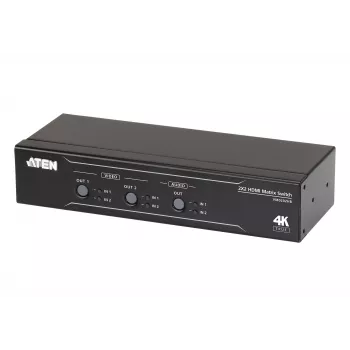 Matrice HDMI ATEN 2 x 2 True 4K con audio de-embedder