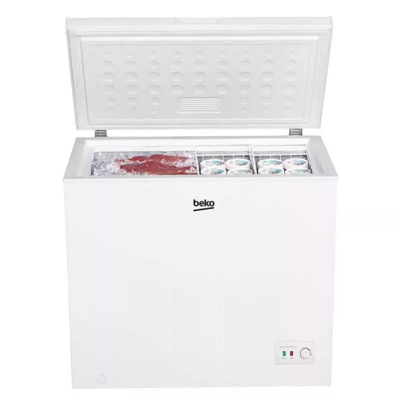 Congelatore a pozzetto BEKO CF200EWN — 198 L, classe energetica E, 40 dB, bianco