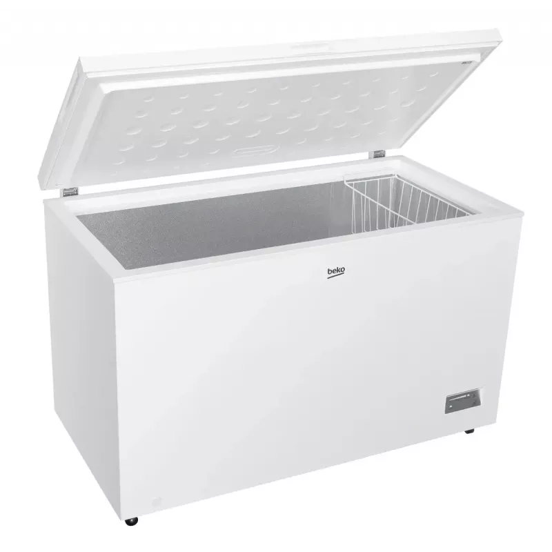 Congelatore a pozzetto BEKO CF380EWN — 371 l, compressore inverter, classe E, bianco