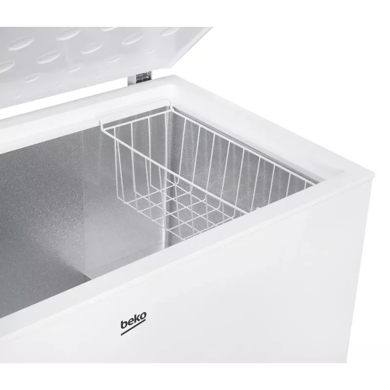 Congelatore a pozzetto BEKO CF380EWN — 371 l, compressore inverter, classe E, bianco