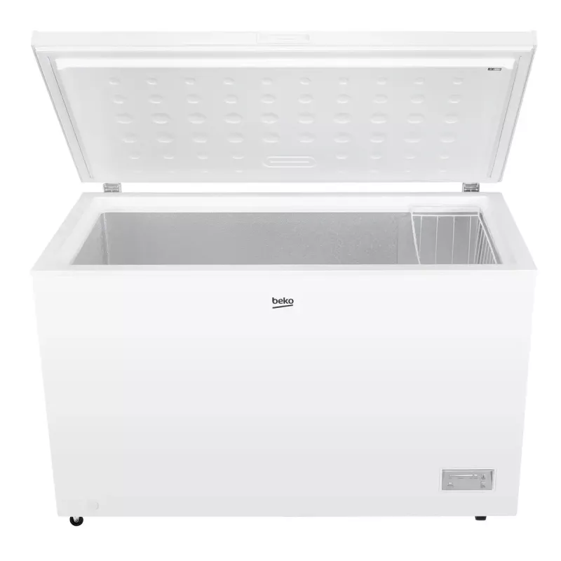 Congelatore a pozzetto BEKO CF380EWN — 371 l, compressore inverter, classe E, bianco