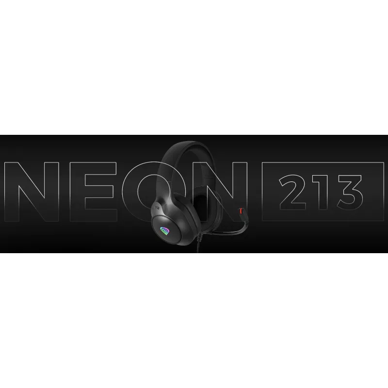 GENESIS NEON 213, con filo, chiamate / musica, 20 – 20000 Hz, 302 g, cuffie, nero
