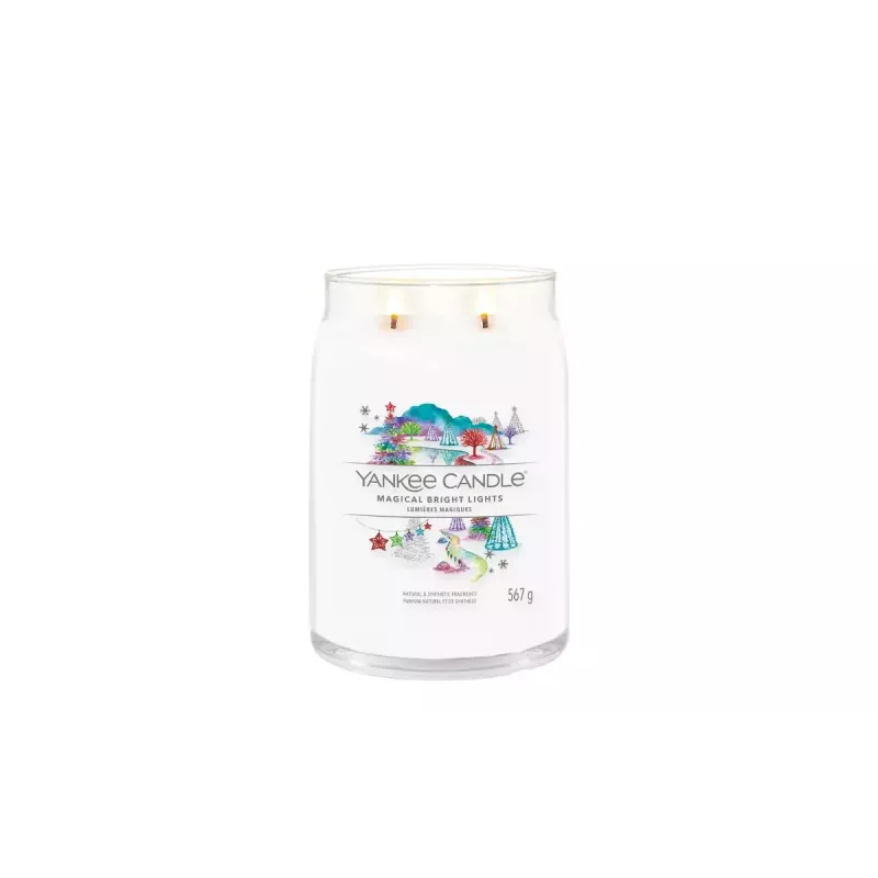 Yankee Candle Signature Magical Bright Lights candela grande in giara, 567 g