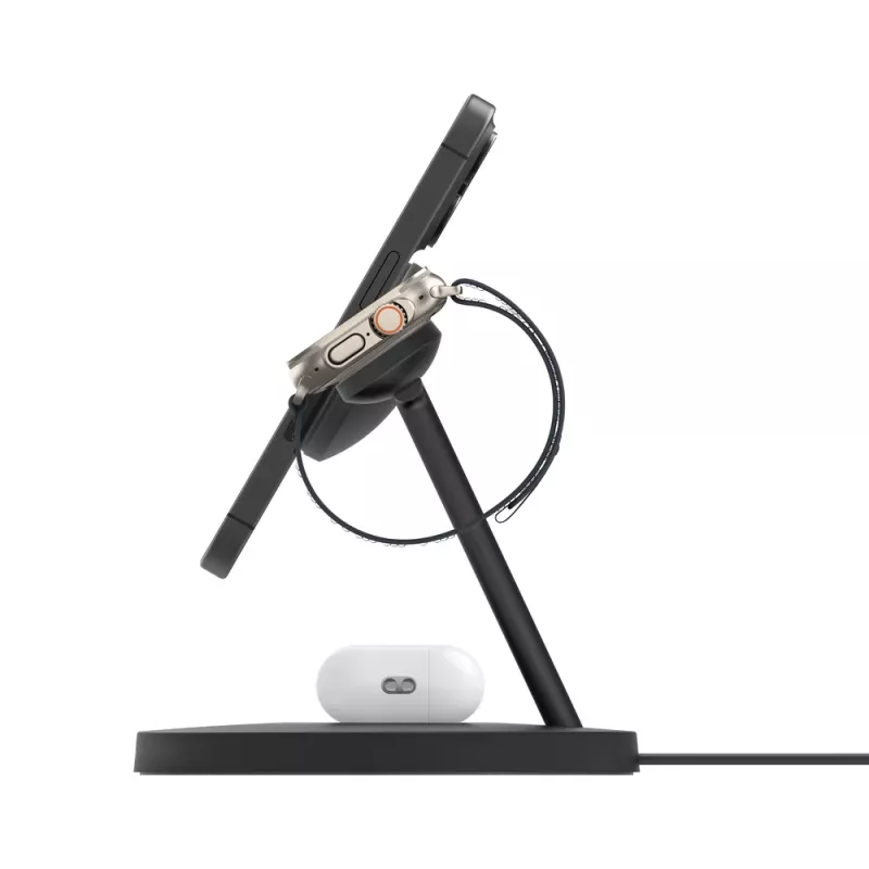 Supporto di ricarica wireless BELKIN - Boost Charge Pro - 3-in-1 con Qi2 15w - nero