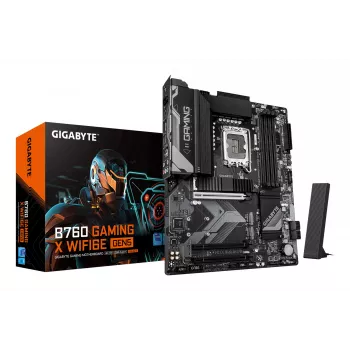 Scheda madre GIGABYTE B760 GAMING X WIFI6E GEN5, Intel B760, LGA 1700, ATX, DDR5 fino a 256 GB, PCIe 5.0, Wi-Fi 6E, LAN 2,5 Gb