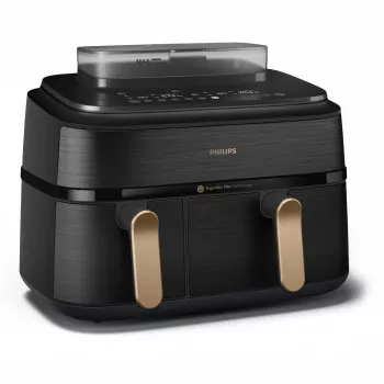 Friggitrice Philips 5000 Serie NA552/00 doppia 9 l da appoggio 2750 W friggitrice ad aria nero, oro