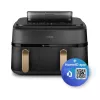 Friggitrice Philips 5000 Serie NA552/00 doppia 9 l da appoggio 2750 W friggitrice ad aria nero, oro