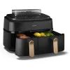 Friggitrice Philips 5000 Serie NA552/00 doppia 9 l da appoggio 2750 W friggitrice ad aria nero, oro