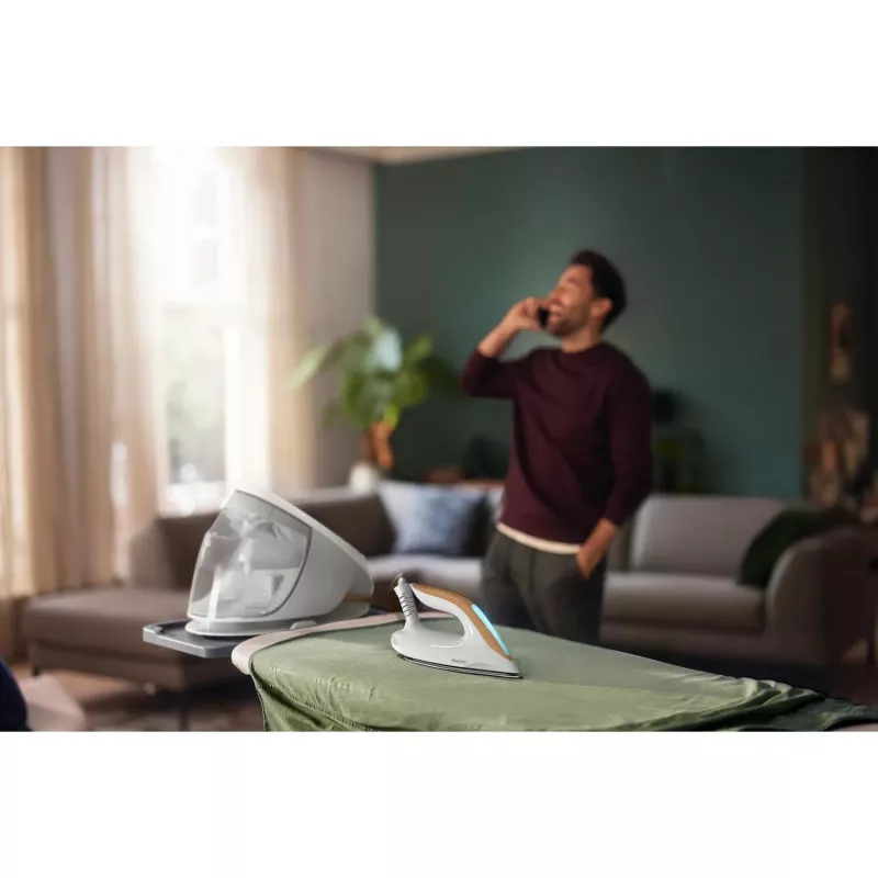 Centro stiro Philips 7000 Serie PSG7040/10 2100 W 1,8 L suola SteamGlide Elite oro, bianco