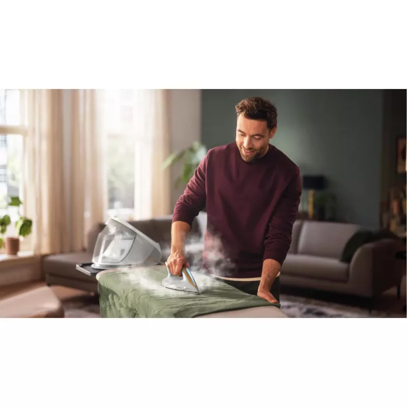 Centro stiro Philips 7000 Serie PSG7040/10 2100 W 1,8 L suola SteamGlide Elite oro, bianco